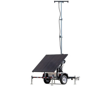 Small compact trailer and 730-watt solar array (Two-365W flat) * Please note that shipping costs for this product will be quoted separately.